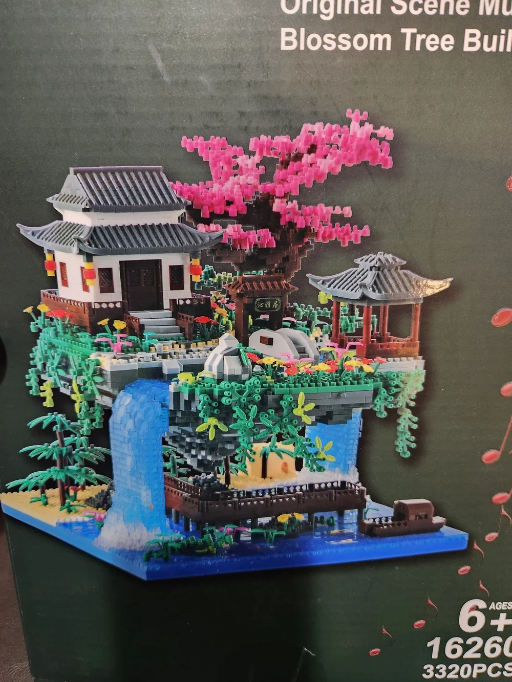 New Cherry Blossom Tree Building Set - Pink & Green